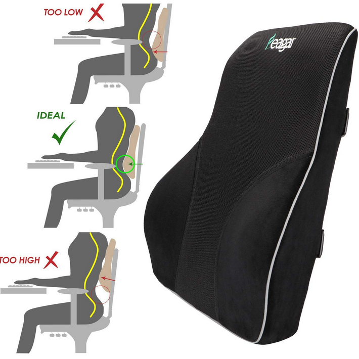 Autokissen Lendenwirbelstütze & Auto-Nackenkissen-Kit, ergonomisches  Rückenkissen aus Memory-Schaum mit hoher Dichte zur Linderung von  Muskelschmerzen